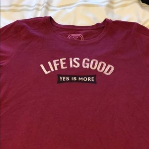 Short sleeve live is good tee